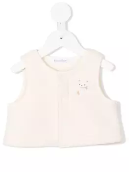 Familiar жилет с нашивкой, белый