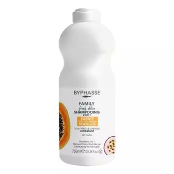 Family fresh delice 2 в 1 шампунь-бальзам для волос Byphasse, 750 мл