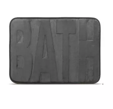 Family Pound - Нескользящий коврик для ванной/туалета/туалета - Темно-серый антрацит - 60 x 40 см - Нескользящий коврик для ванной/коврик для ванной/коврик для душа/коврик для туалета HomeShopXL