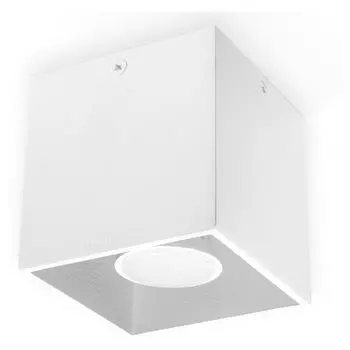 Фамлайты | Накладной потолочный точечный светильник Alicia из алюминия белого цвета GU10, макс. famlights, белый