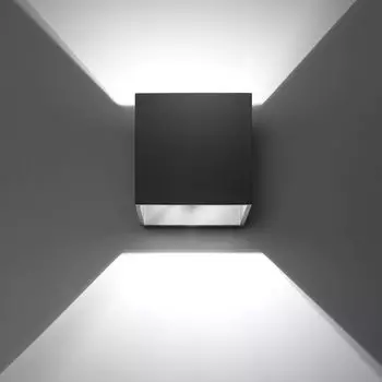 Фамлайты | Настенный светильник Alicia из алюминия черного цвета G9, макс. famlights, черный