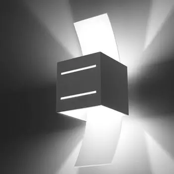 Фамлайты | Настенный светильник Artur из алюминия серого цвета G9, макс. famlights, серый