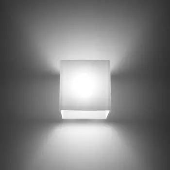 Фамлайты | Настенный светильник Бенджамин из стекла белого цвета G9 макс. famlights, белый