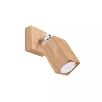 Фамлайты | Настенный светильник Kale из дуба GU10 famlights, коричневый