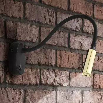 Фамлайты | Настенный светильник Liesbeth в черно-золотом цвете G9 famlights, черный