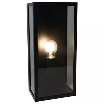 Фамлайты | Настенный светильник Marvin для наружного освещения из стали черного цвета E27 IP44 famlights, черный