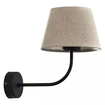 Фамлайты | Настенный светильник Richard в коричнево-черном цвете E27 famlights, коричневый