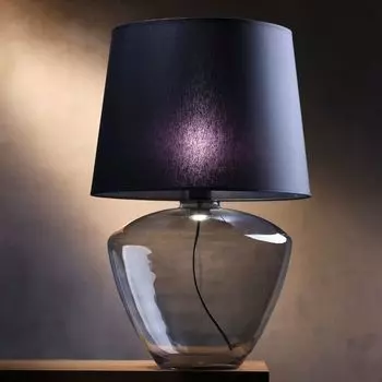 Фамлайты | Настольная лампа August в черном и черно-прозрачном цвете E27 famlights, черный
