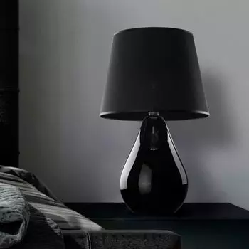 Фамлайты | Настольная лампа Emanuel черного цвета E27 famlights, черный