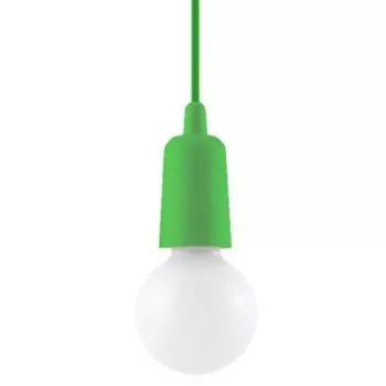 Фамлайты | Подвесной светильник Dani зеленого цвета E27, 1 лампочка famlights, зеленый