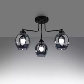 Фамлайты | Подвесной светильник Fina черного цвета E27, 3 лампы famlights, черный