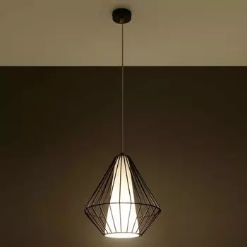 Фамлайты | Подвесной светильник Генри из стали черного цвета E27 1 x 60 Вт famlights, черный