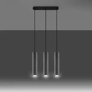 Фамлайты | Подвесной светильник Lou серого цвета GU10, 3 лампы famlights, серый