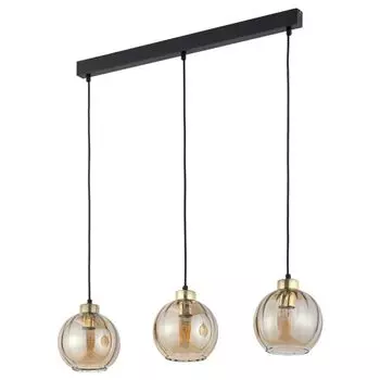 Фамлайты | Подвесной светильник Mariella, золото, квадрат, E27, 3 лампочки famlights