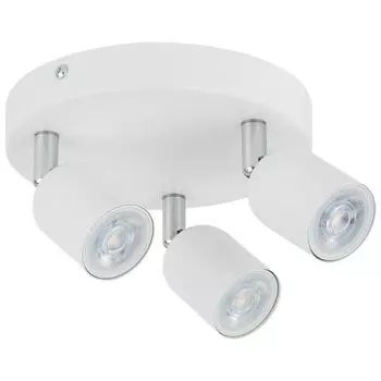 Фамлайты | Потолочный светильник Jonah белого цвета GU10, 3 лампы, круглый famlights, белый