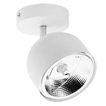 Фамлайты | Потолочный светильник Lena белого цвета GU10, квадрат, 1 лампочка famlights, белый