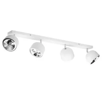 Фамлайты | Потолочный светильник Lena белого цвета GU10, 4 лампочки famlights, белый