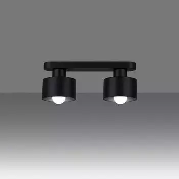 Фамлайты | Потолочный светильник Sheila черного цвета E27, 2 лампы famlights, черный