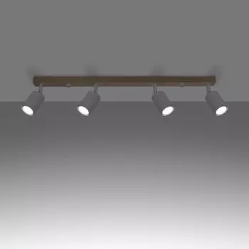 Фамлайты | Потолочный светильник Vida белого цвета с естественным светом GU10, 4 лампы famlights, белый