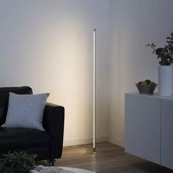 Фамлайты | Светодиодный торшер Alexia серебристый 10,8Вт 1200лм прямой famlights, серебро