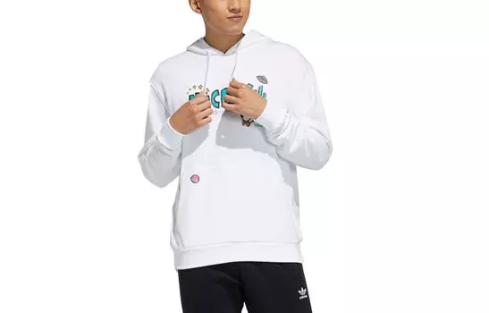 Фантастическая толстовка мужская белая Adidas Originals, белый