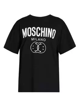 Фантазийная футболка с круглым вырезом Moschino, черный