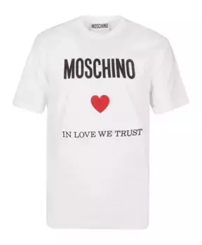 Фэнтезийная футболка Moschino, белый