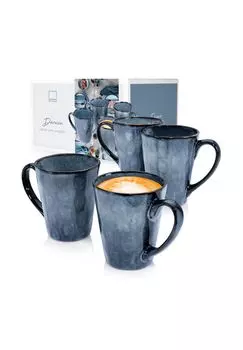 Фаянсовая посуда серии Дарвин Snger, blau - kaffeebecher set 4-teilig