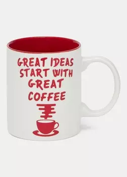 Фарфоровая кружка с ручкой Croff, белый