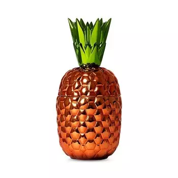 Фарфоровая секретная шкатулка Bernardaud Victoria с ананасом, оранжевый