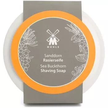Фарфоровая тарелка MHLE SHAVE CARE с мылом для бритья 65 г Облепиха M Mhle