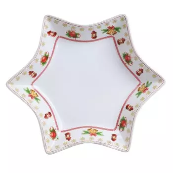 Фарфоровая тарелка в форме звезды - Шале Villa Altachiara