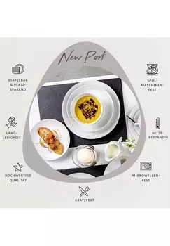 Фарфоровый сервиз Новый Порт Snger, wei - tafelservice 18-teilig