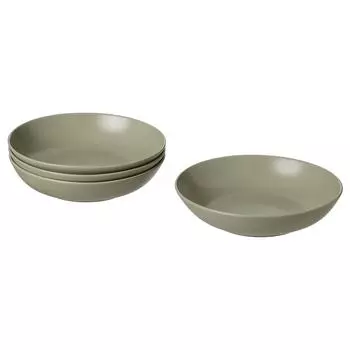 FRGKLAR ФЭРГКЛАР Тарелка глубокая, матовая поверхность зеленый, 23 см IKEA