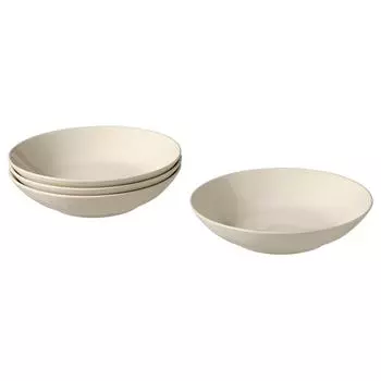 FRGKLAR ФЭРГКЛАР Тарелка глубокая, полированный бежевый, 23 см IKEA