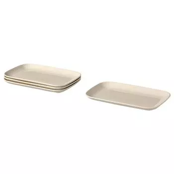 FRGKLAR ФЭРГКЛАР Тарелка, полированный бежевый, 30x18 см IKEA
