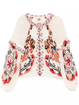 FARM Rio блузка Cashew Mandala, нейтральный
