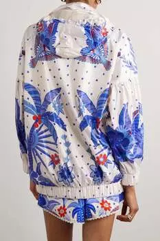 FARM RIO куртка-ракушка с капюшоном и кисточками, кремовый