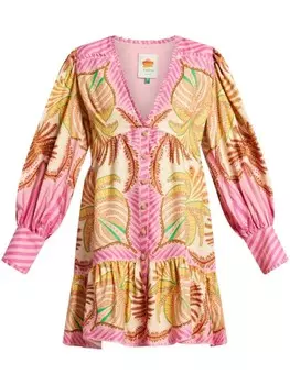 FARM Rio мини-платье Sand Palm, розовый