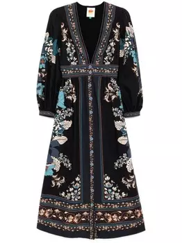 FARM Rio платье с V-образным вырезом, черный