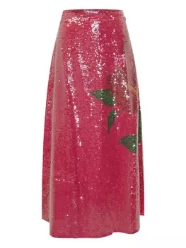 FARM Rio юбка миди Anthurium