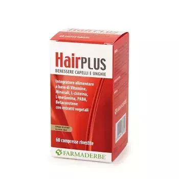 Farmaderbe Hair Plus Добавка для волос и ногтей, 60 таблеток