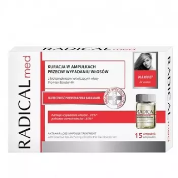 Farmona, Radical Med Anti Hair Loss Ampoule Treatment, лечение в ампулах против выпадения волос, 15х5мл Farmona Radical Med