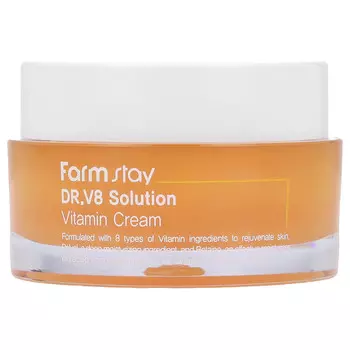 Farmstay, Цельнопищевой магний Витаминный крем V8, 50 мл (1,69 жидк. унц.)