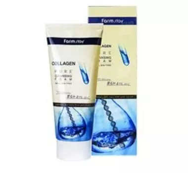 Farmstay, Collagen Pure, очищающая пенка для лица, 180 мл