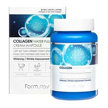 FARMSTAY Collagen Water Full Moist Cream Ампульный антивозрастной крем