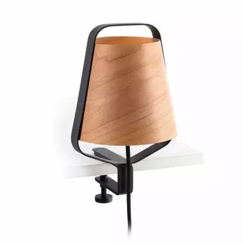 Faro Подставка-зажим E27 Черный + Дерево Макс. 20 Вт, коричневый