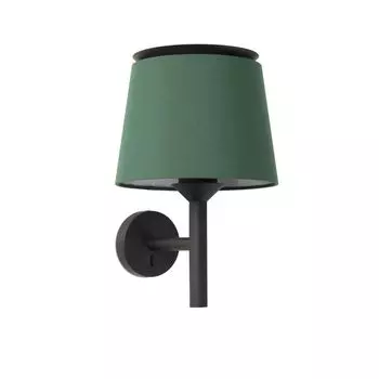 Faro Savoy Черный Настенный Светильник Зеленый Абажур