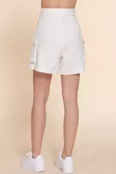 FASHNZFAB Шорты-карго с поясом, белый