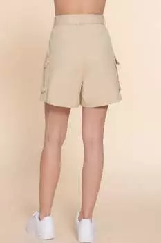 FASHNZFAB Шорты-карго с поясом, бежевый